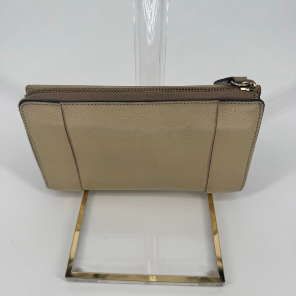Chloe Long Beige Leather Wallet One Size - Picture 2 of 11
